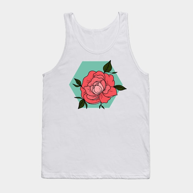 Neon Rose Tank Top by Tovi-98